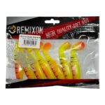 بسته طعمه نرم سیلیکونی Remixon Buster Shad 8CM رنگ زرد قرمز ساخت ترکیه