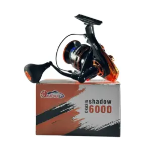 چرخ ماهیگیری تمام فلزی اوکاسیا مدل OKASIA SHADOW 6000 با دسته ارگونومیک EVA