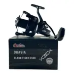 چرخ ماهیگیری اوکاسیا مدل Okasia Black Tiger 6500 اسپینینگ مشکی